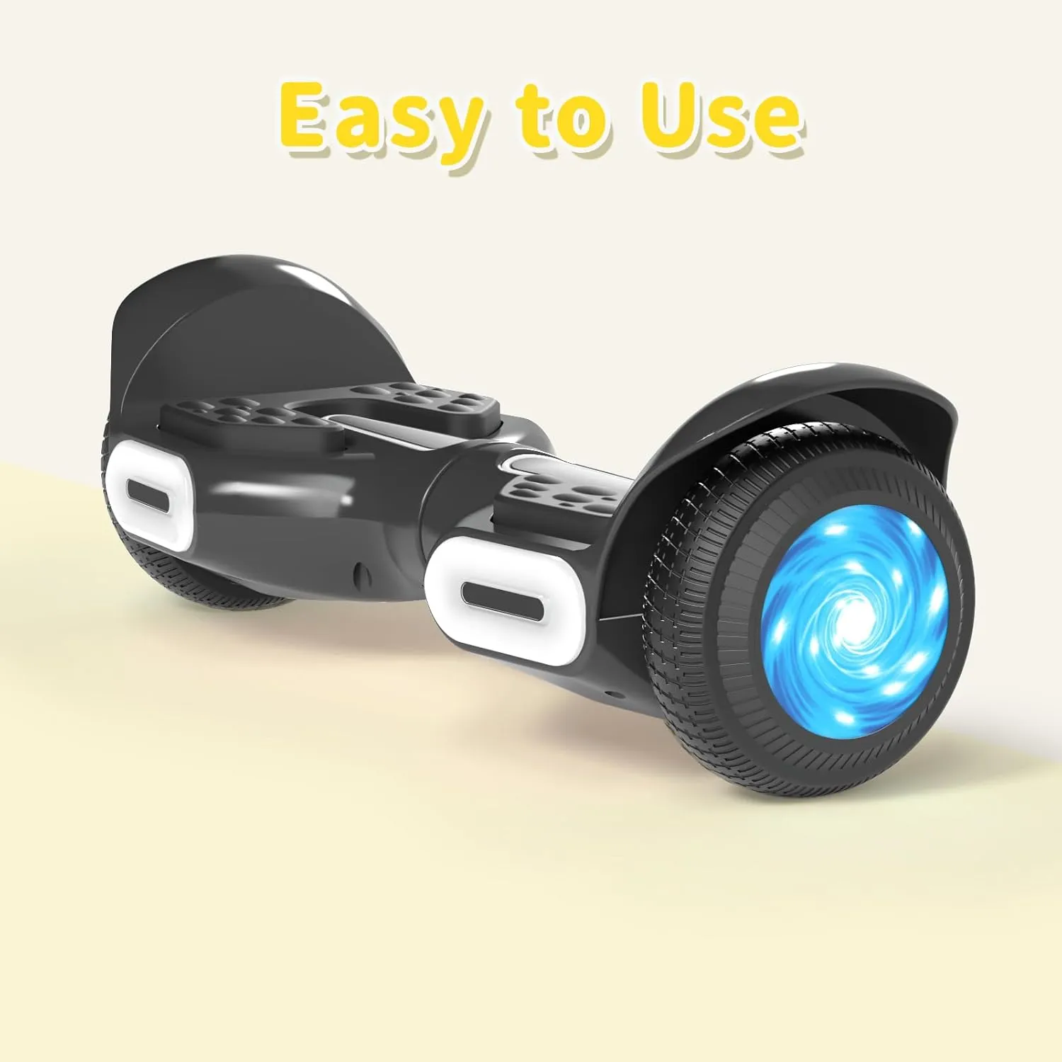 6.5" Scooter, Bluetooth Music Speaker and LED Light, Top 8.5mph & 8.5 Miles Range Power by Dual 250W Motor, Gifts for Kids Adults Boys, for All Ages