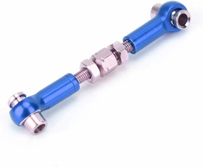 6PCS RC Adjustable Servo Links Tie Rod Set Fit for HSP/Redcat ZD Racing/Hpi/LRP/Wltoys, 1/12 & 1/10 Drift Car Truck Buggy(Dark Blue)