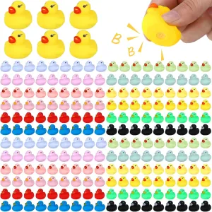 900 Pieces Rubber Duck in Bulk Bath Toys Set Bulk Mini Colorful Ducks Baby Shower Toy Birthday Party Decorations Favors Gift Classroom Summer Beach Pool Activity Carnival Game (900 Pieces)