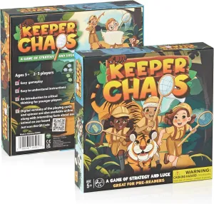 A Zoo-Themed Adventure & Strategy Board Game for Kids, Adults, & Family Game Night, Zoo Gift for Pre-Readers & Kids Ages 5 , Fun Family Board Games for 2-5 Players