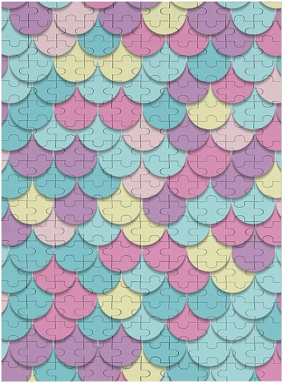 Abstract Fish Scale Cute Puzzles Jigsaw Puzzle 35/70/120/200/300/500/1000 Pieces Games Family Decor