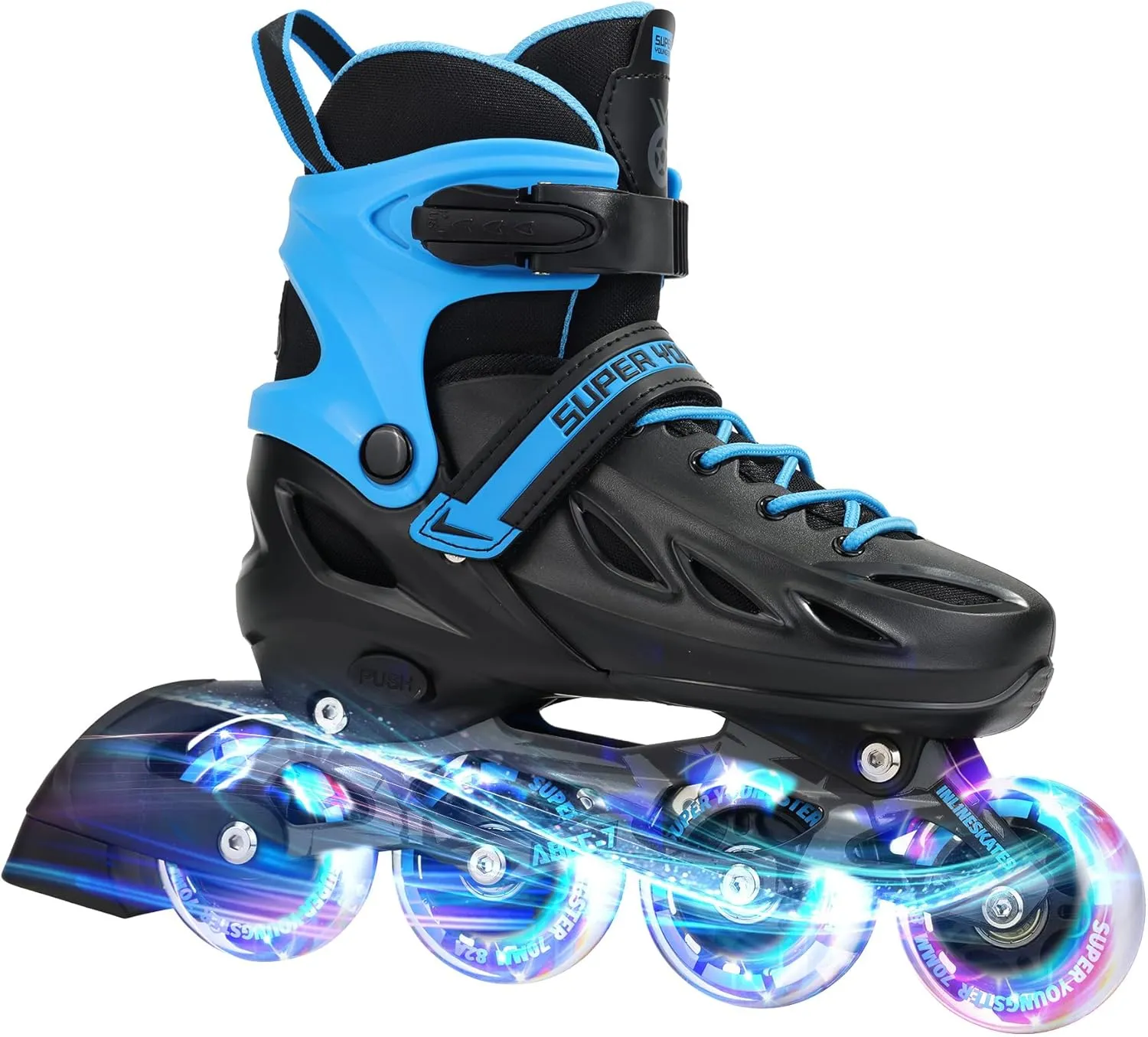 Adjustable Inline Skates for Boys Girls Ages 4-12 with Light Up Wheels, Roller Skates Blades for Youth Kids Indoor & Outdoor Beginners