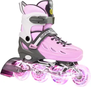 Adjustable Inline Skates for Boys Girls Ages 4-12 with Light Up Wheels, Roller Skates Blades for Youth Kids Indoor & Outdoor Beginners