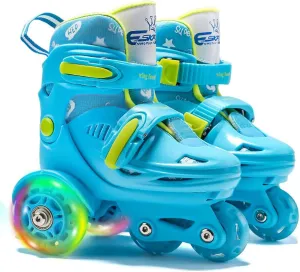 Adjustable Roller Skates for Girls & Boys with Light Up Wheels (Ages 3-9) – Roller Skates with Illuminating Wheels