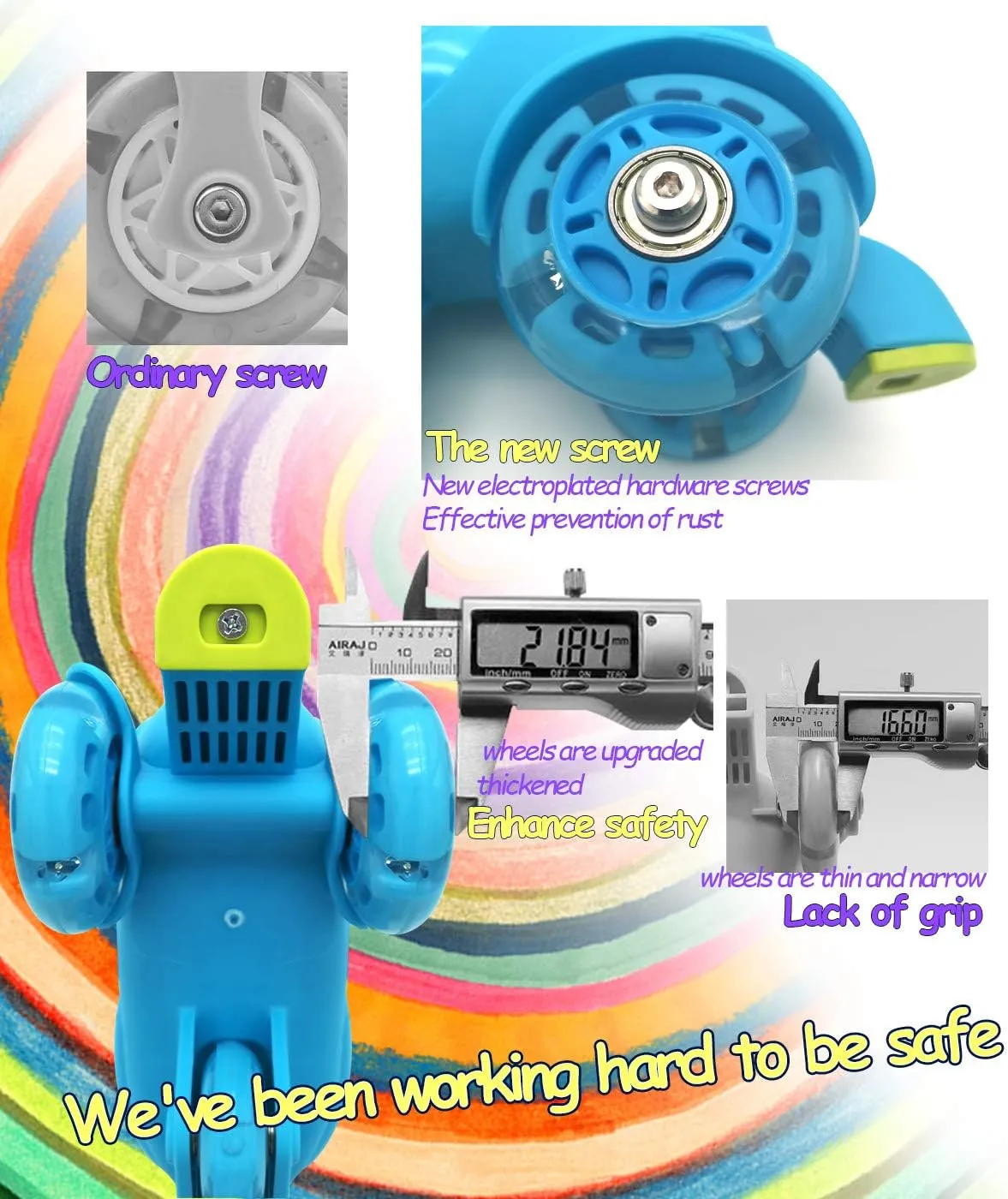 Adjustable Roller Skates for Girls & Boys with Light Up Wheels (Ages 3-9) – Roller Skates with Illuminating Wheels