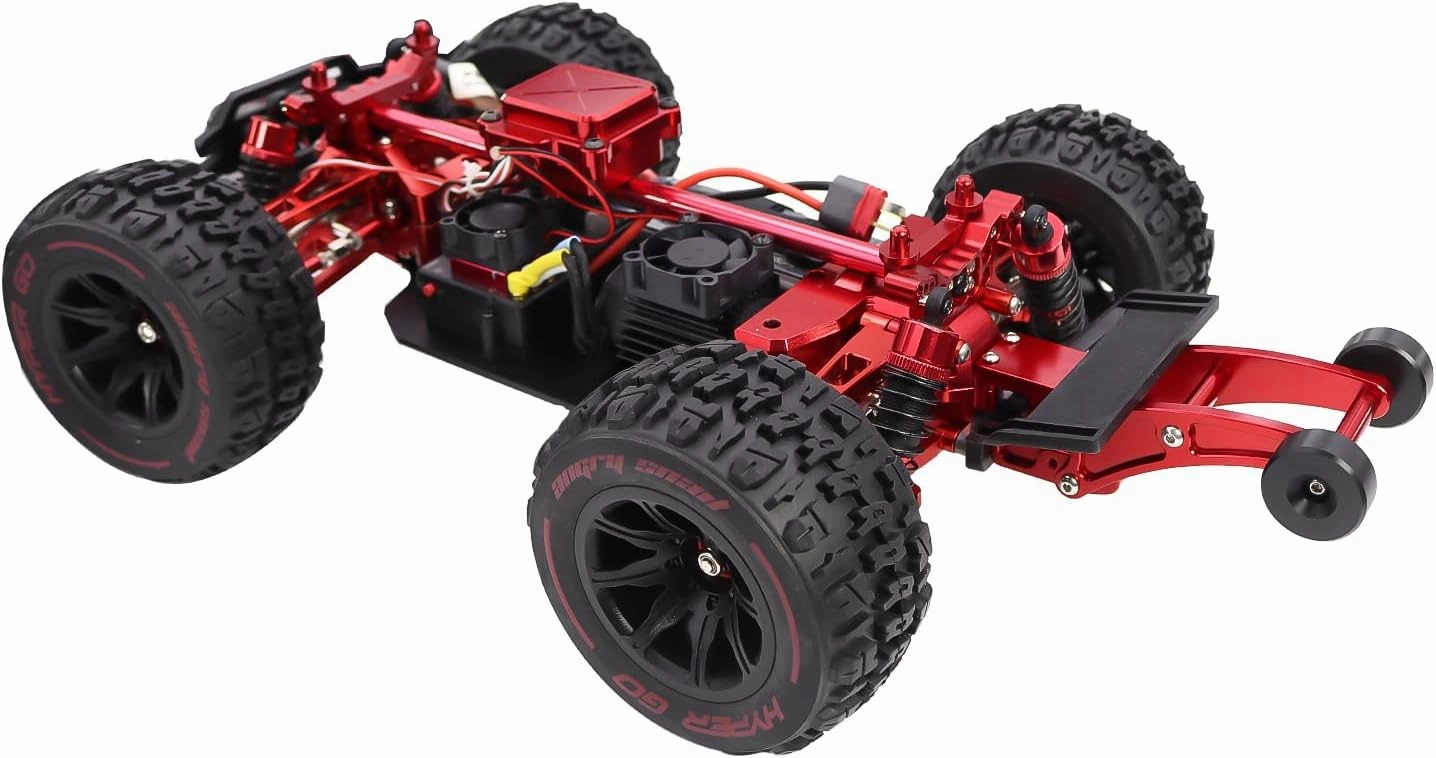 Adjustable Metal Wheelie Bar for 1/14 MJX Hyper Go 14210 14209 H14BM High Speed RC Brushless Remote Control Car Upgrades 14120 (Black)