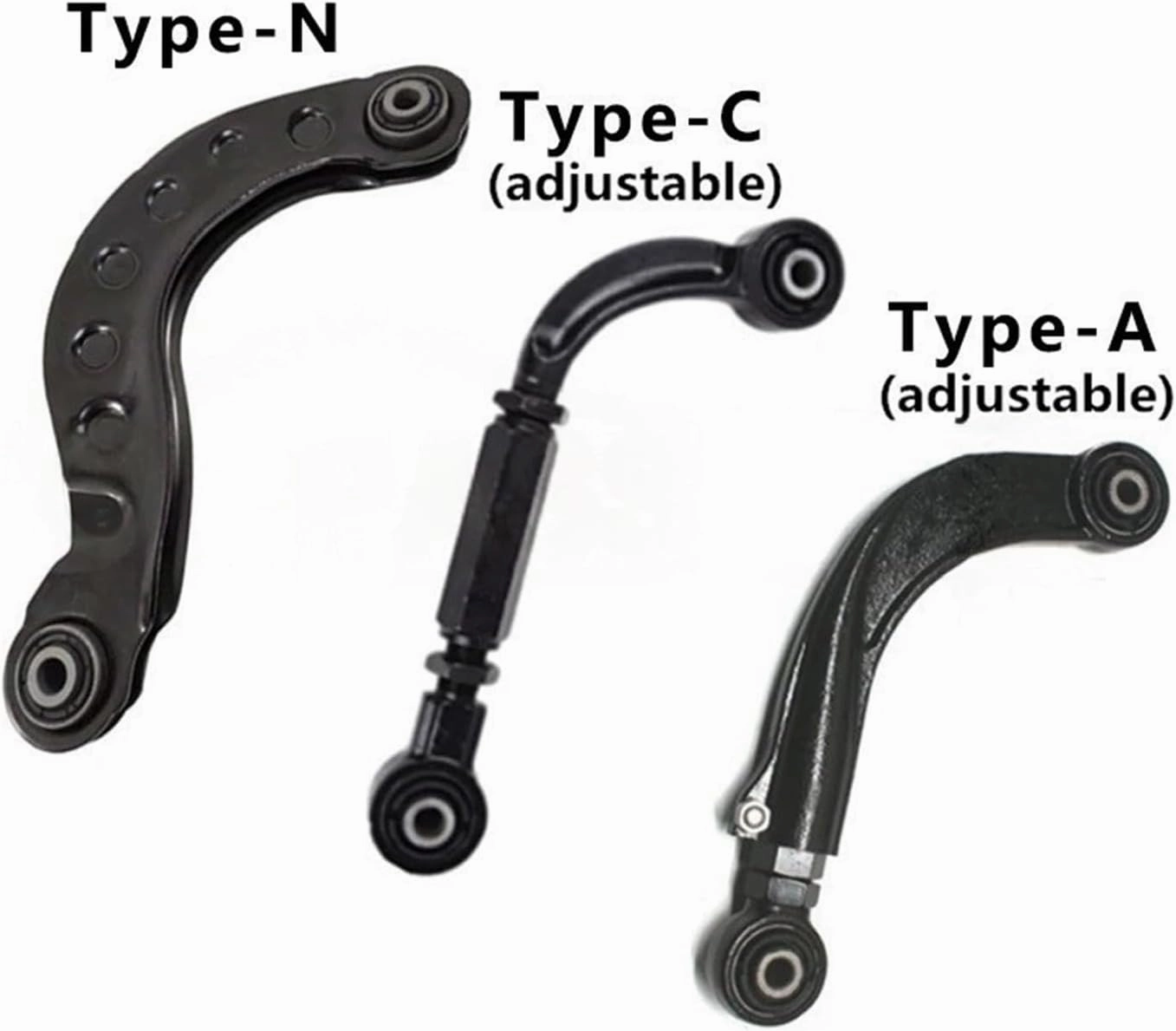 Adjustable Rear Camber Control Arm Compatible For Ford Focus Escape C-MAX/MAZDA 3 5 Axela Biante Premacy/VOLVO S40 V50 C30 C70 V40 1755222(Type-M(1 Piece))
