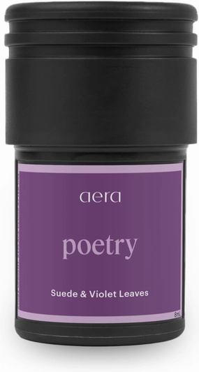 Aera Go Poetry Car Fragrance Scent Refill - Notes of Suede and Violet Leaves - Works with The Aera Go Diffuser for Car