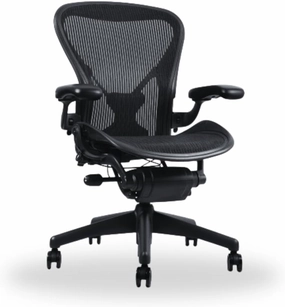 Aeron Herman Miller Office Chair| Rear and Forward Tilt Limiter| Adjustable Arms| Adjustable Posture Fit Back Support| Renewed