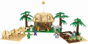 African Nativity International Series - Block Building Christmas Nativity Set for Ages 12  (603 Pieces)