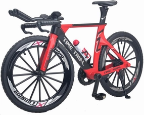 Ailejia Racing Timetrial Bicycle Mountain Finger Dirt Bike Toy Mini TT Bicycle Vehicles Ornament Bicycle Cake Topper Model Mini Bikes Decoration Crafts for Home (Red)