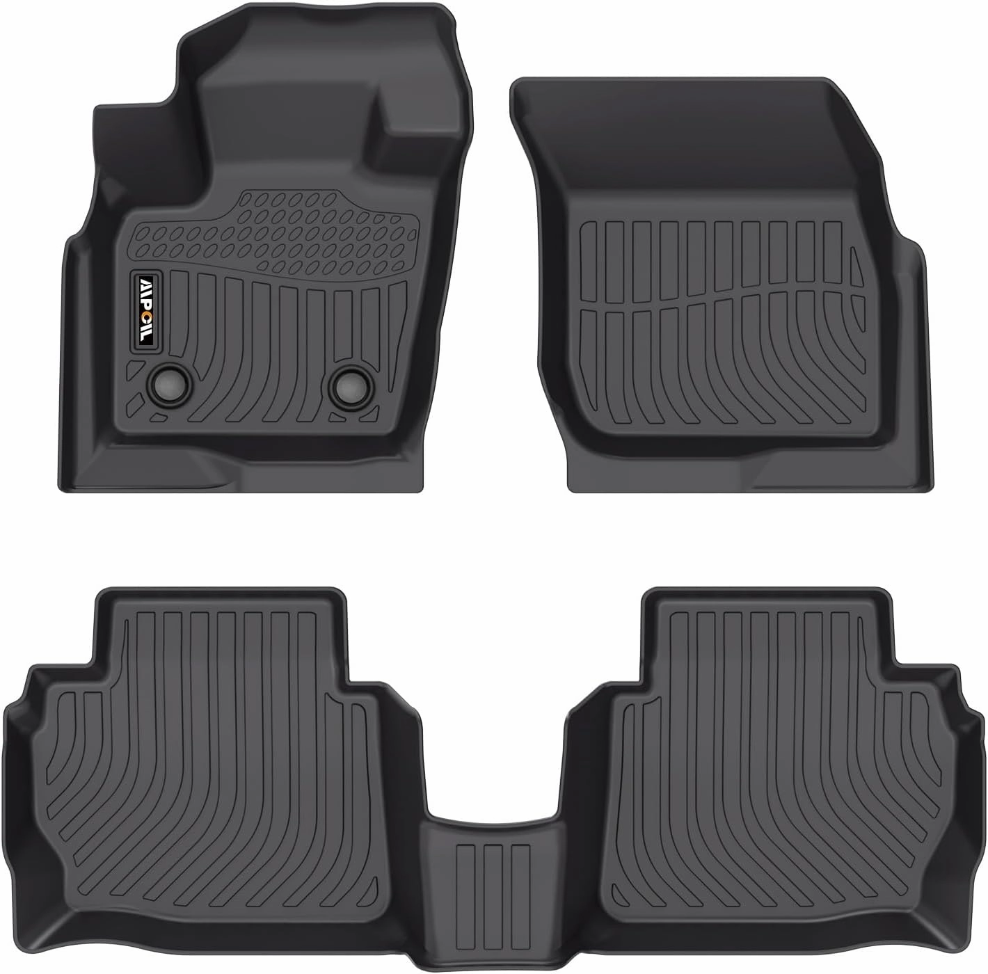 AIPOIL®TPE Floor mats Custom for 2013-2016 Ford Fusion & Lincoln MKZ | All-Weather | Easy to Clean | All-Round Protection丨Full Set Automobile mats Accessories.