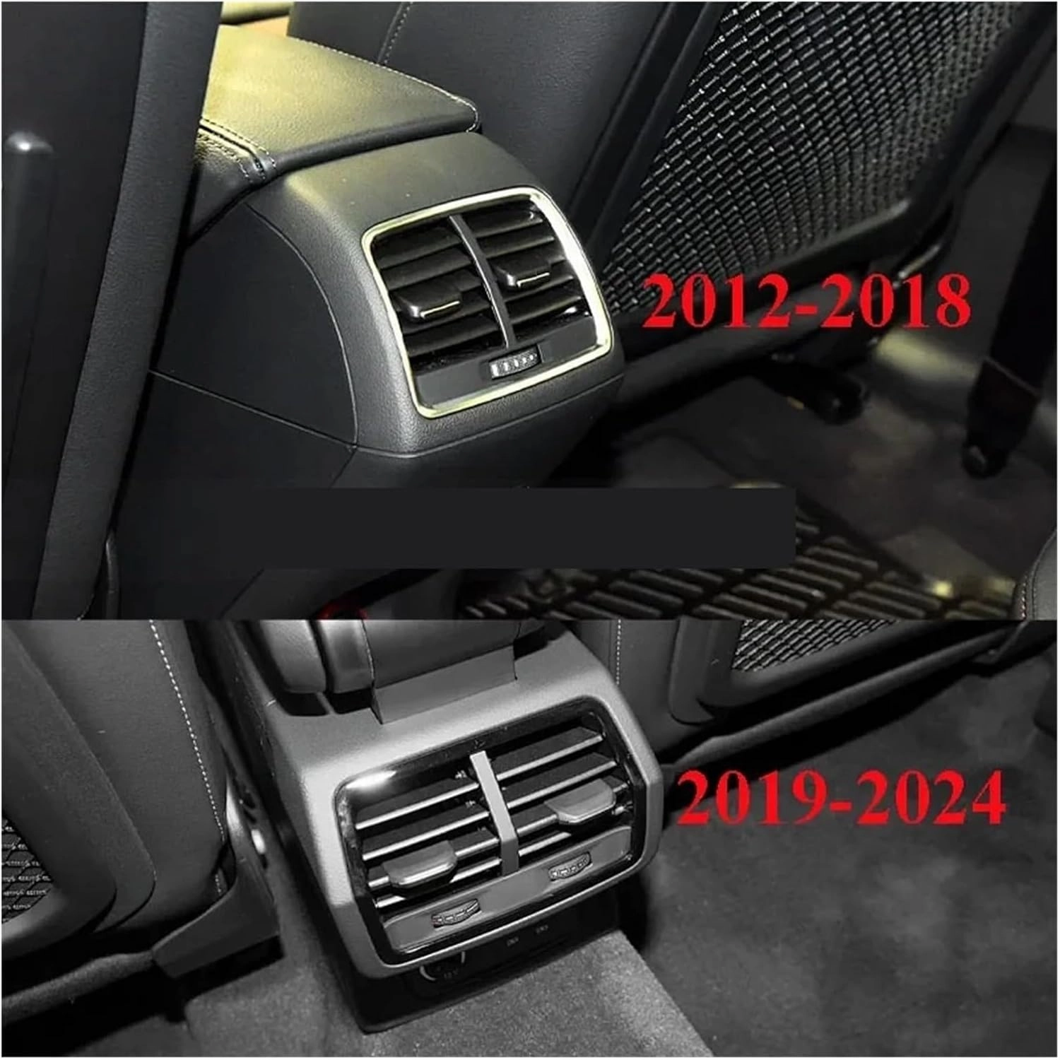 Air Conditioning Vent CAPQX Rear Air Conditioning Outlet Fit for Audi Q3 2012-2024 Rear Air Conditioning Vent Rear Air Outlet Durable(19-24)