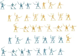 Alasum 100pcs Mini Pirate Soldier Action Figures Decorations for Scene Layout for Pirate Games Props and Collectible Displays Lightweight and Portable