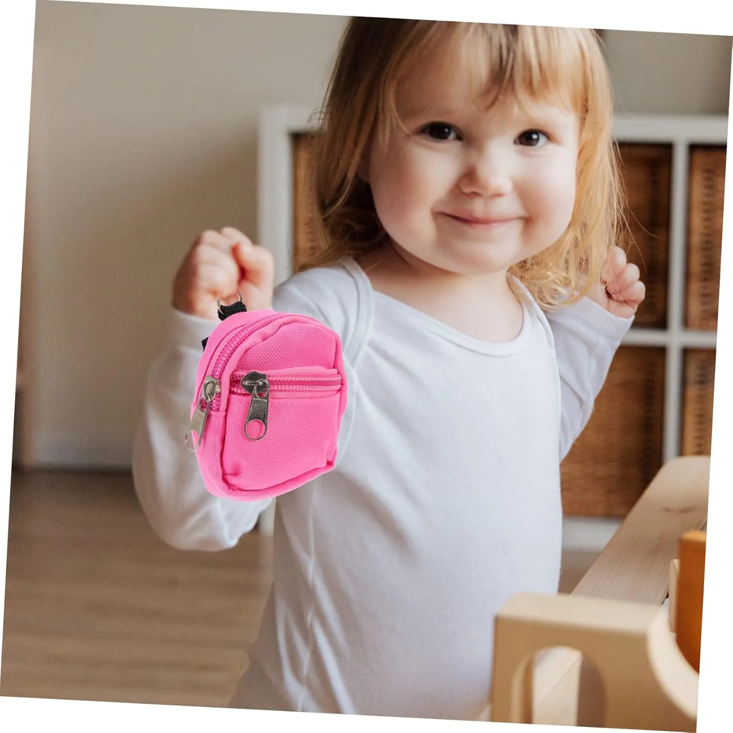 Alasum 8pcs Miniature Schoolbag Model Cute Dollhouse Accessory Portable Design for Dollhouse Decoration and Playtime Fun