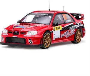 Alloy Resin Car Vehicle Model Fit for Subaru Impreza WRC 07 1 18 Alloy Pulling Force Racing Car Model Decoration Display Boys Toy Gift Festive Deluxe Gift (Color : B)