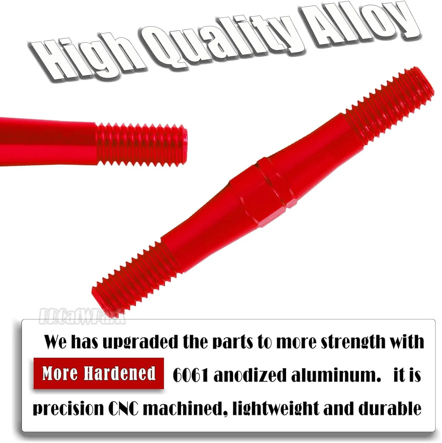 Aluminum Turnbuckles Camber Links Upgrades Part for 1/10 Big Rock 3S V3 4WD BLX 1/8 Typhon 3S / Mega 550 V3 4WD BLX,Red (Mismatch Big Rock V1 or V2 Model rc car)