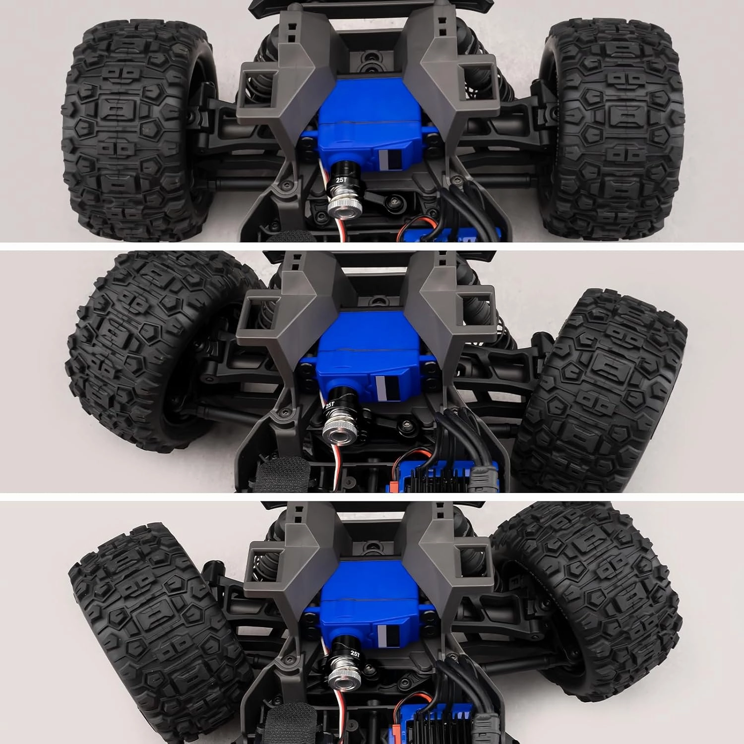 Aluminum Fixed Link Steering with 25T Servo Arm for Tra-xxas Mini Maxx 2S 1/16 RC Car Upgrade Parts (Black)