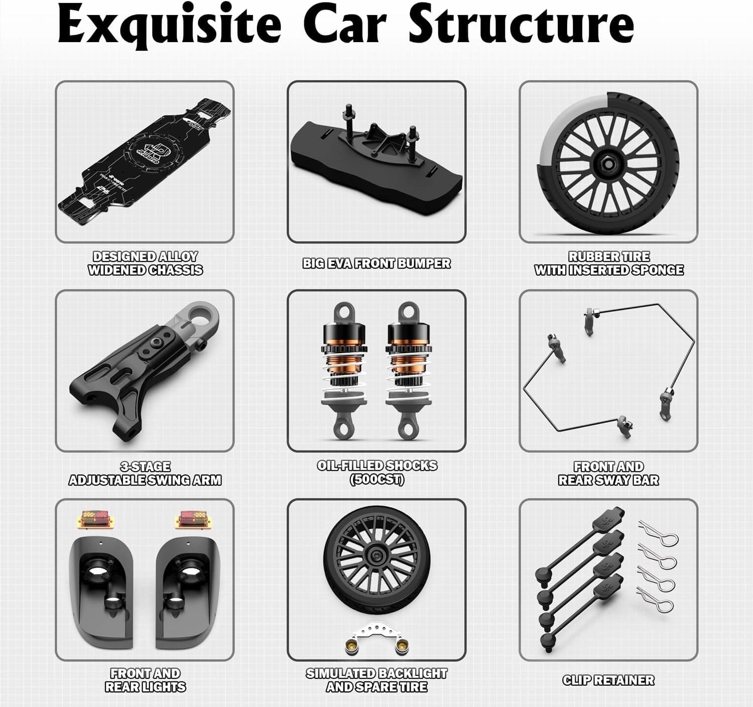 AMORIL 1/10 AK-917 Fast Brushless RC Cars for Adults,Max 75mph Hobby Electric On-Road RTR with 9KG Metal Servo,3650 4300KV Motor,60A Independent ESC,Remote Control Car for Boys,Cyan