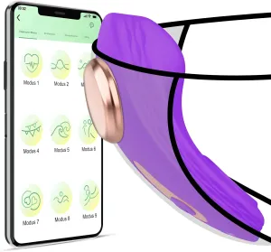 APP & Remote Control Wearable Vibrator Vibrating Panties with Magnetic Clip, Silicone Clitoral Vagina Anal Stimulator Clit Nipple Teaser Adult Toy with 10 Vibration for Women Couple and Beginners