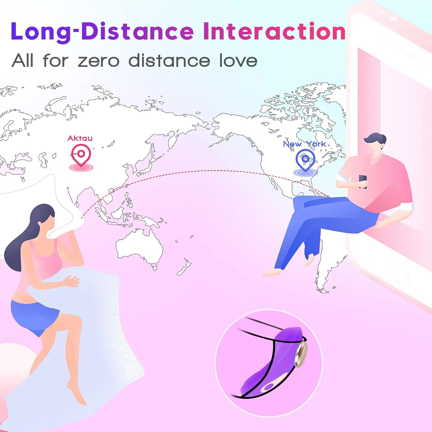 APP & Remote Control Wearable Vibrator Vibrating Panties with Magnetic Clip, Silicone Clitoral Vagina Anal Stimulator Clit Nipple Teaser Adult Toy with 10 Vibration for Women Couple and Beginners