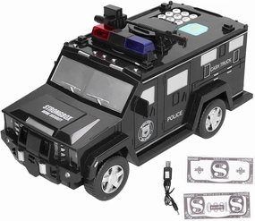 Armored Car Money Piggy Bank Password Cash Bank for Girls and Boys Gift, Birthday, Christmas, Home Decoration Coins Storage Decorative Ornament