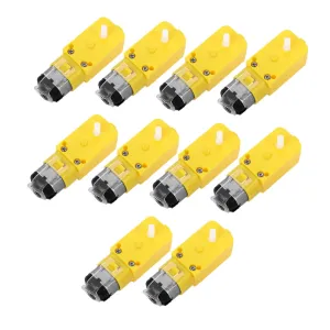 Artibetter 10Pcs Motor with Gear Reduction for Electric Speed High Durability for DIY Projects and Robotics Magnetic Engine for Smart Cars