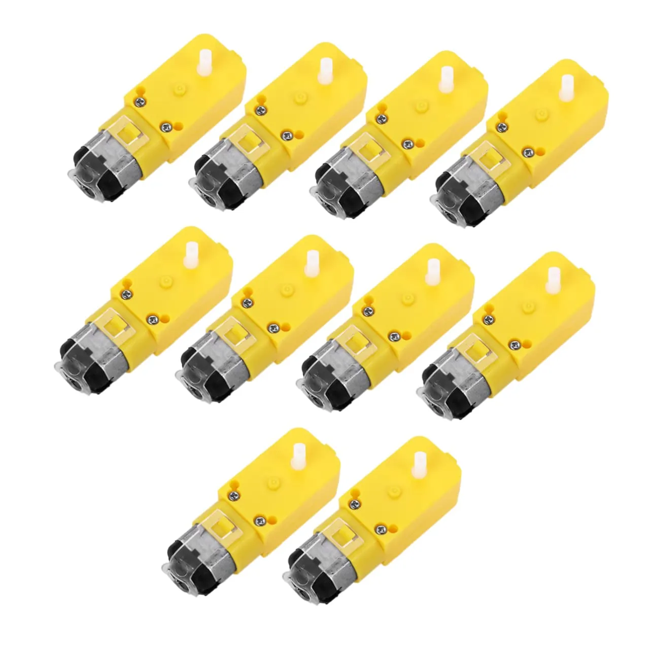 Artibetter 10Pcs Motor with Gear Reduction for Electric Speed High Durability for DIY Projects and Robotics Magnetic Engine for Smart Cars