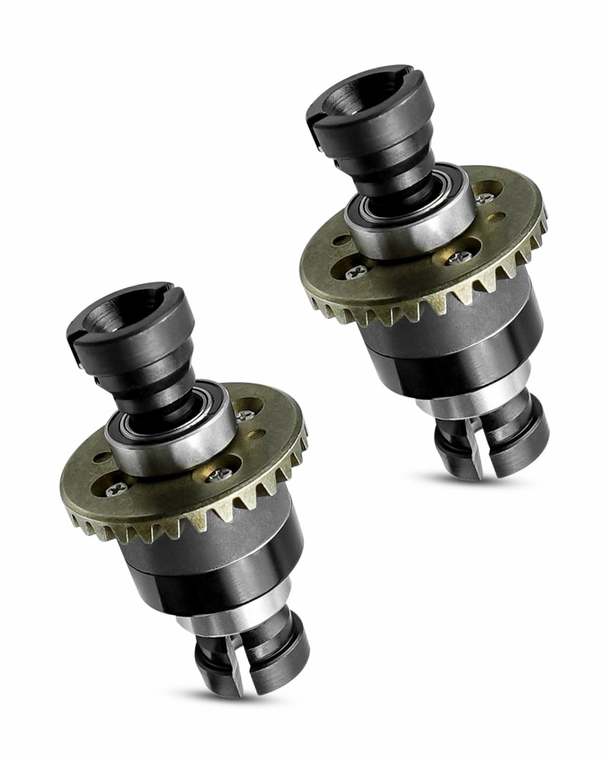 Assembled Differential 30T 0.8Mod V2 Fit for 1/18 ARRMA GROM Typhon Granite GROM Mini Mojave GROM 2S, 2PACK Black