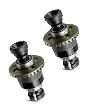 Assembled Differential 30T 0.8Mod V2 Fit for 1/18 ARRMA GROM Typhon Granite GROM Mini Mojave GROM 2S, 2PACK Black