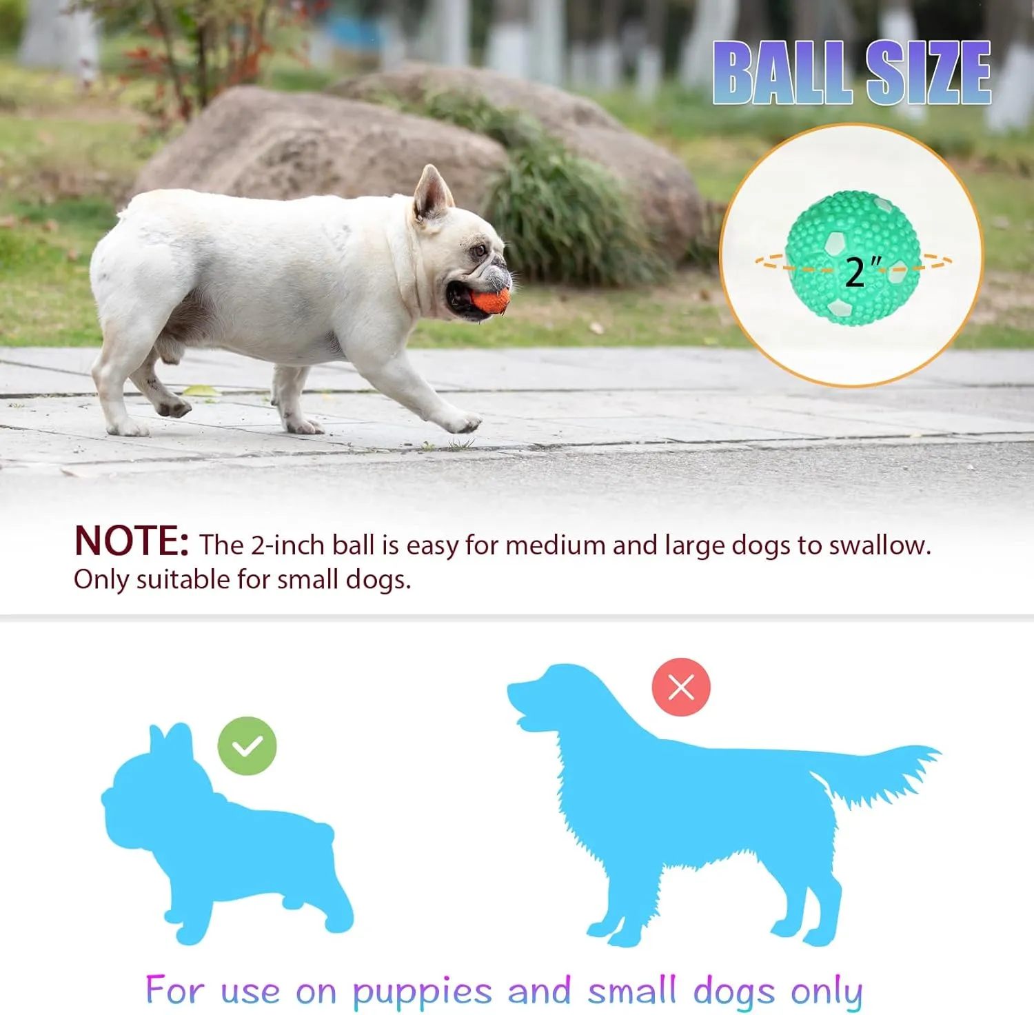 Automatic Ball Launcher for Dogs, Dog Ball Fetch Machine with Remote Control, Interactive Pet Self Playing for Small Dogs and Puppies with 10 Balls (2 inches)