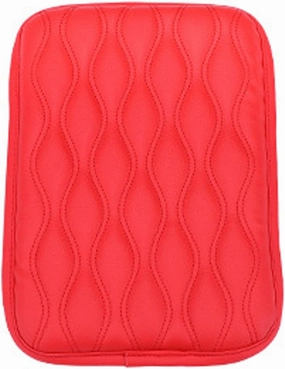 Automobile Armrest Covers for Citro?n Berlingo/Jumper/Jumpy/2CV/Nemo/Xantia/Xsara, Center Console Armrest Box Booster Cushion, Auto Console Pad, Interior Accessories,D-Red