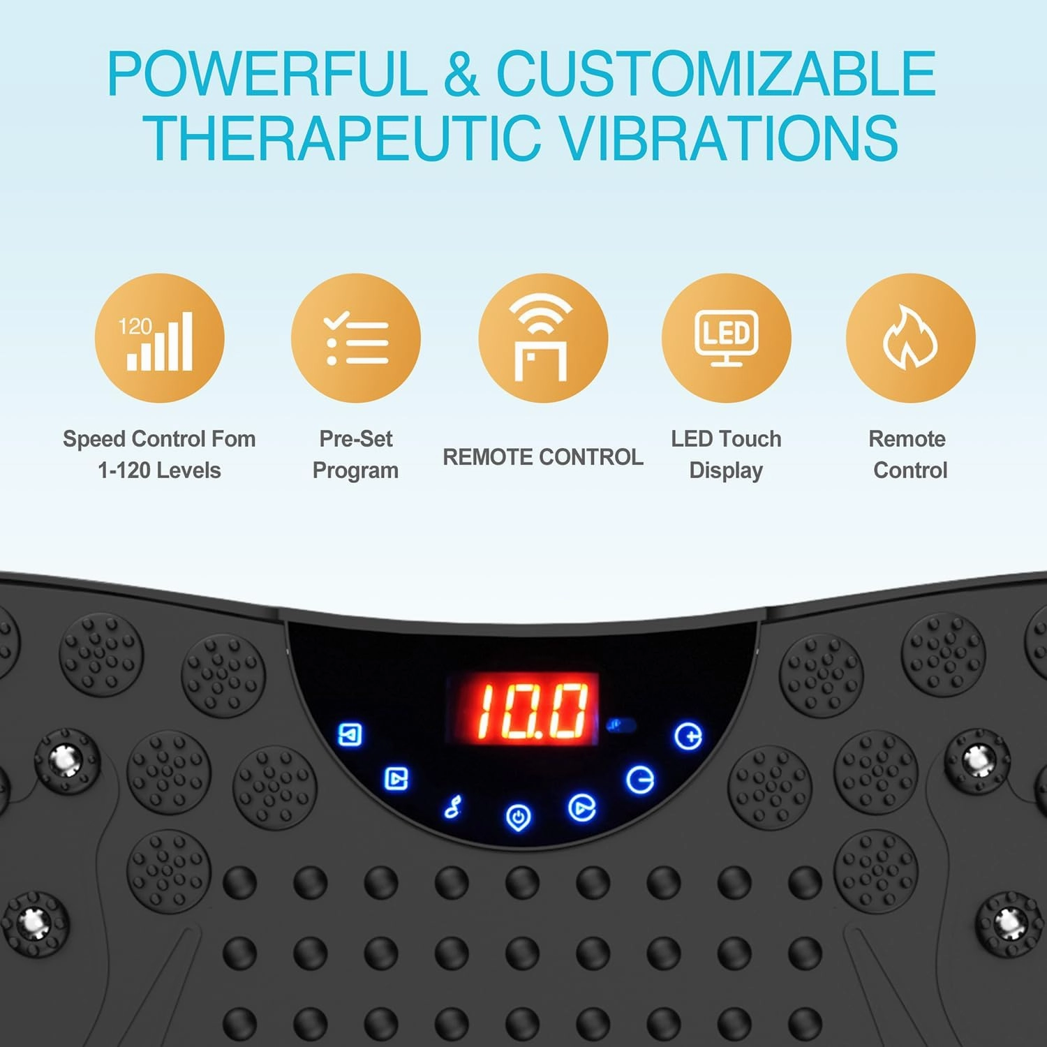 AXV Vibration Plate Exercise Machine Whole Body Workout Portable Mini Vibrate Fitness Platform Lymphatic Drainage Machine for Weight Loss Shaping Toning Wellness Home Gyms Workout (Mini)
