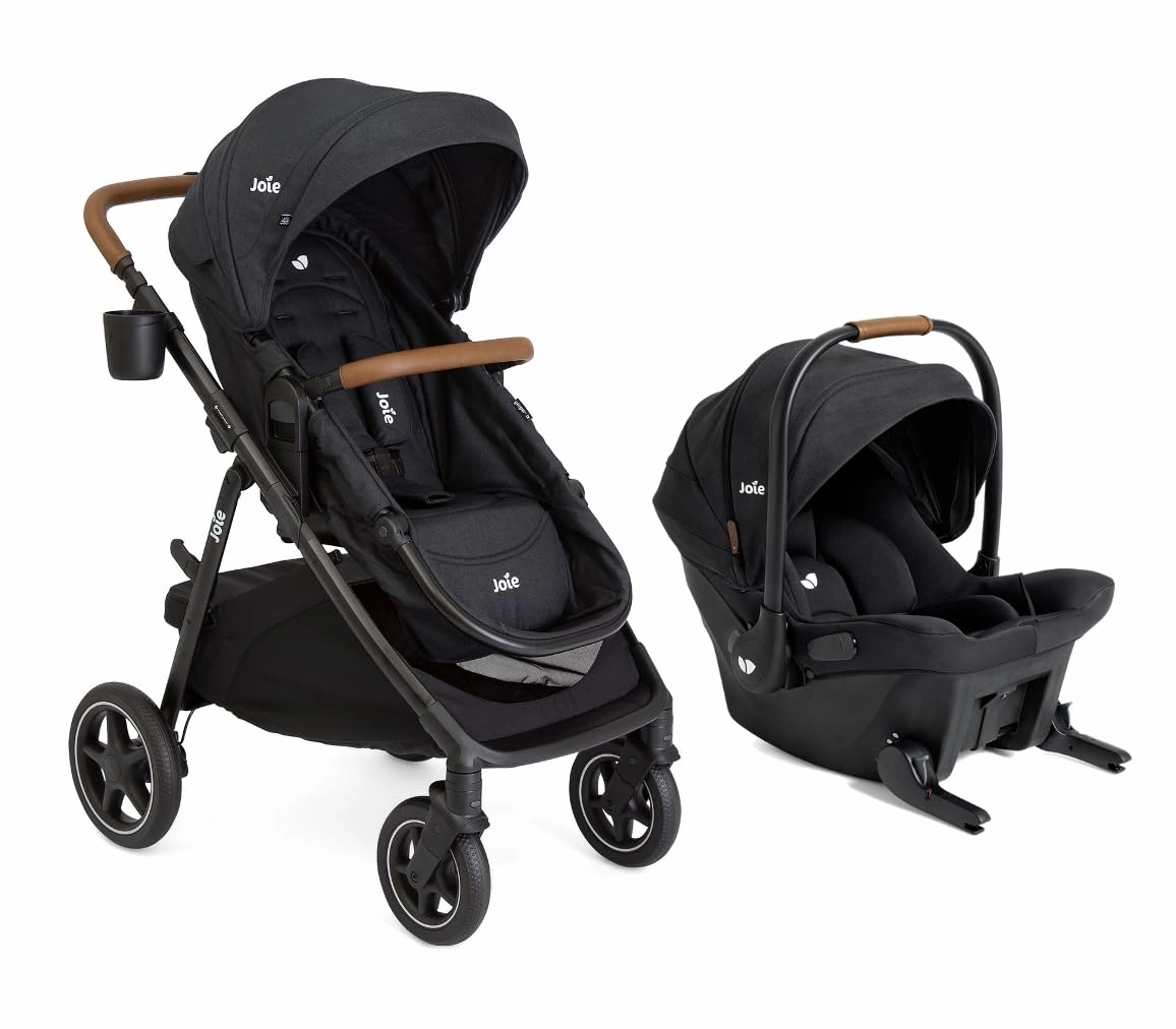 Baby, Ginger LX 4-in1 Stroller   Joie Baby Mint Latch Car Seat (Shale Dark)
