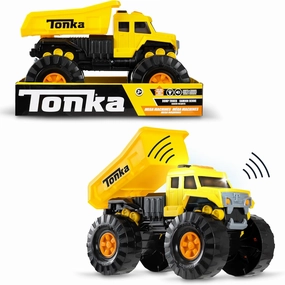 Basic Fun Tonka Mega Machines Fire Engine - Durable Construction Vehicle Playset, Realistic Design, Boys and Girls, Suitable for Ages 3 