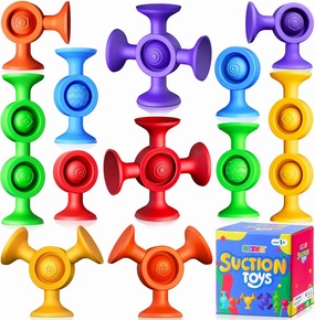 Bath Toys for Kids Ages 1-3: Suction Cup Toys for Toddlers Sensory Fidget Toys Bathtub Toys for Kids Ages 4-8 Airplane Travel Toys Baby Suction Toy for 1 2 3 4 5 6 7 8 Year Old Girl Boy Gifts