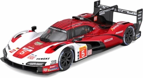 Bburago - Porsche 963 - New for 2024: Discover The Racing Metallic Replica, with Detailed Interior, Opening Doors and Hood, offering an Authentic 1:24th Scale Experience