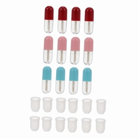 Beaupretty 2sets 12pcs Mini Capsule Lip Gloss Tube Empty Containers for Cosmetics Portable and Lightweight Design and More 12pcs*2