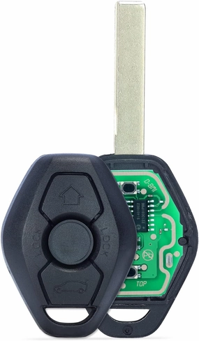 Beefunny 315/433MHz Adjustable ID44 Chip EWS System Remote Car Key Fob 3 Button for BMW 325 330 318 525 530 540 E38 E39 E46 M5 X3 X5 (1)