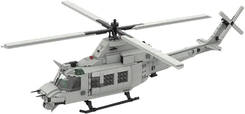 Bell UH-1Y Venom Building Kit, Military Series Building Block Set, Creative Interactive Building Toy for Teens and Up (1070PCS )