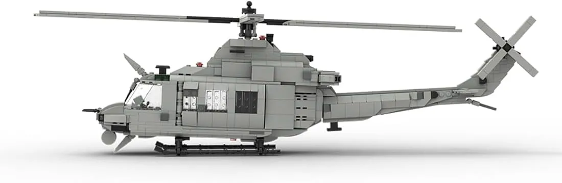 Bell UH-1Y Venom Building Kit, Military Series Building Block Set, Creative Interactive Building Toy for Teens and Up (1070PCS )
