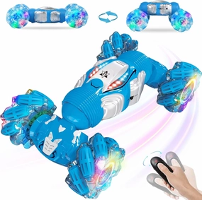 BEMITON Remote Control RC Cars for Boys, Gesture Sensing RC Stunt Car 6 7 8-12 9 10 11 Year Old Kids Gifts, 4WD Off Road Double Sided Drift Truck, Best Birthday Gift
