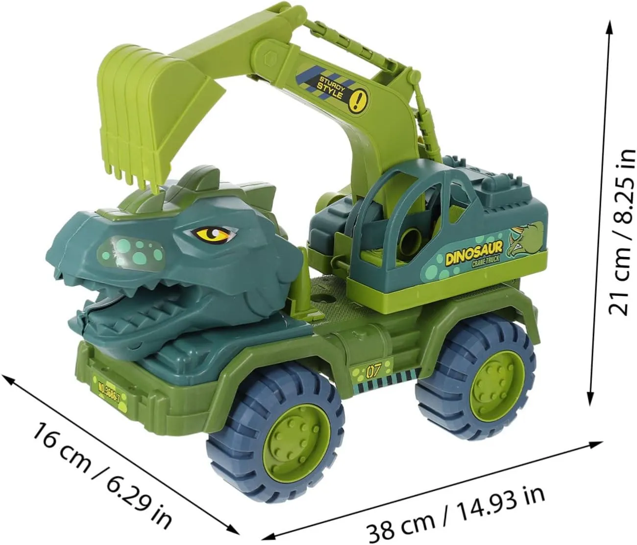 BESPORTBLE 1 Set Cartoon Dinosaurs Pull Back Truck for Inertia Car Plaything for Cognitive Development and Parent Interaction Compact and Fun Dinosaur Excavator