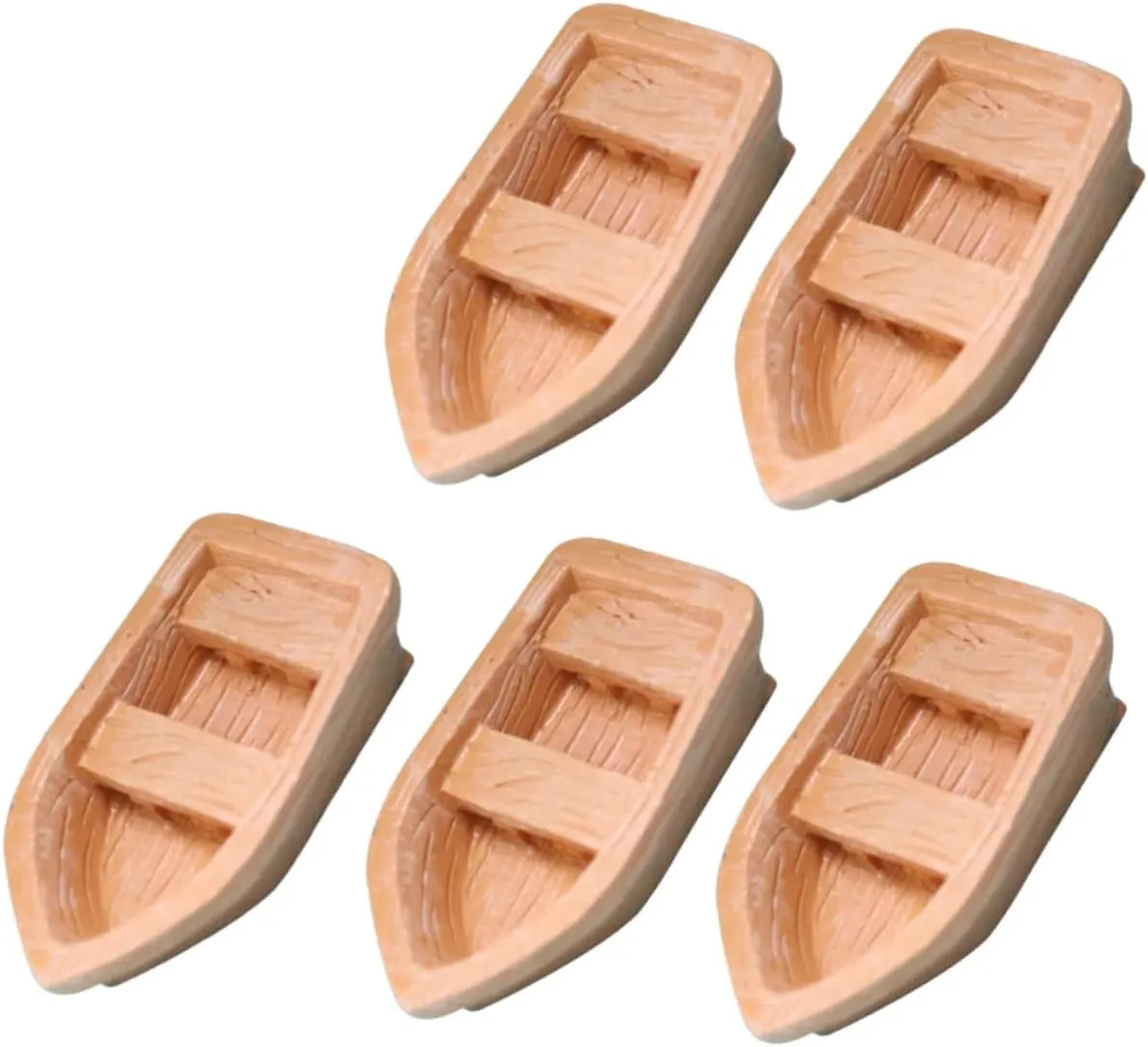 BESPORTBLE 3sets 5pcs Mini Boat Model Charming Fairy Dollhouse Decoration and Craft for DIY Micro Landscape Present for Colleagues and Friends 5pcs*3