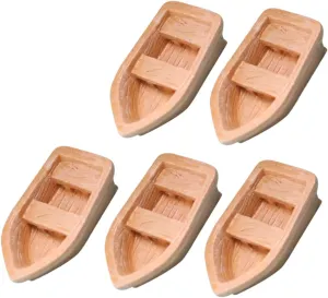 BESPORTBLE 3sets 5pcs Mini Boat Model Charming Fairy Dollhouse Decoration and Craft for DIY Micro Landscape Present for Colleagues and Friends 5pcs*3