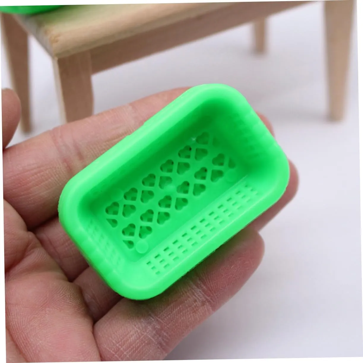 BESPORTBLE 5sets Dollhouse Miniature Basket Abs Material Mini Storage Basket Model Lively Design 30pcs*5