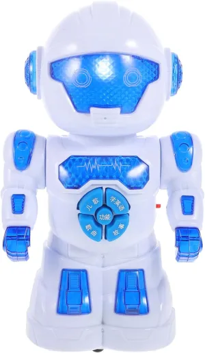 BESPORTBLE Flashing Robot for Interactive Walking and Dancing Plaything with Music Wheel Safe Materials for Boys