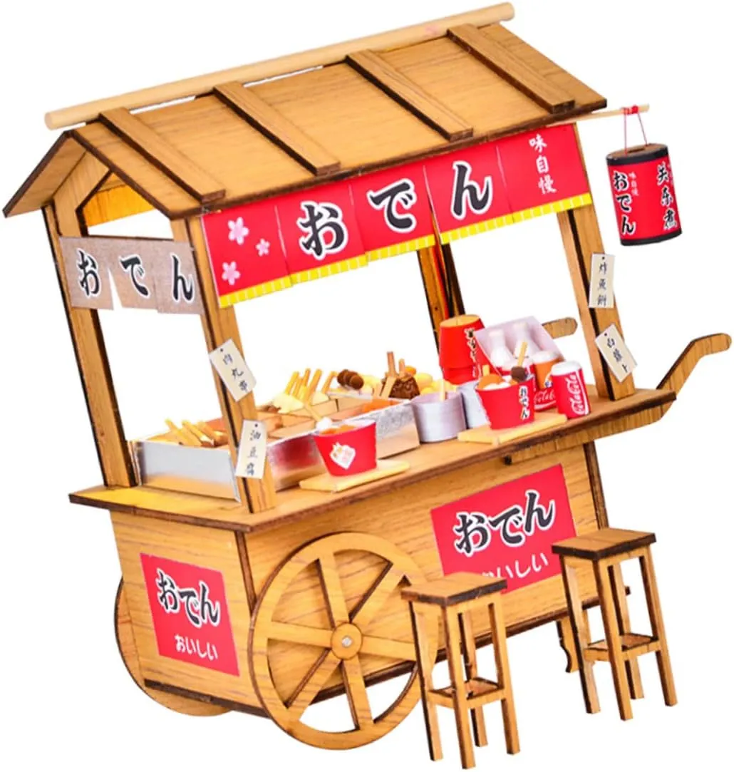BESPORTBLE Make It Mini Miniature Furniture Set Kanto Cook Car Mini House Accessory Miniature Toys Easy DIY Assembly