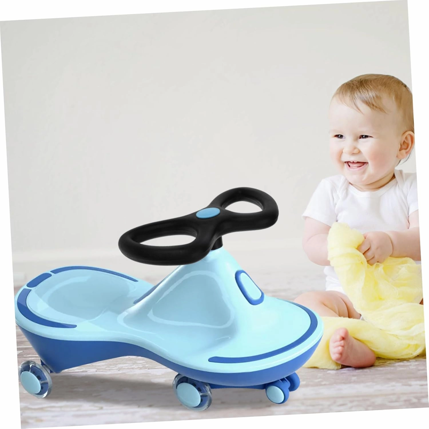 BESPORTBLE Steering Wheel Replacement for Swing Car Plastic Vehicle Steering Wheel Safe Lightweight Interactive Driving for Outdoor Play Present for Birthday