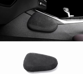 BETTERHUMZ Car Leg Pad Cushion for Alcantara Compatible with BMW 1 2 3 4 5 6 7 Series X1 X2 X3 X4 X5 X6 X7 Center Console Armrest Cushion Accessories (Driver Side)
